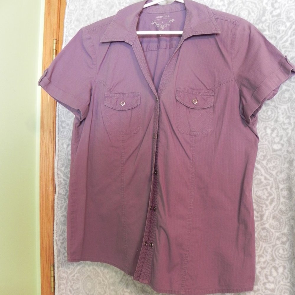 Sonoma Plum fitted shirt